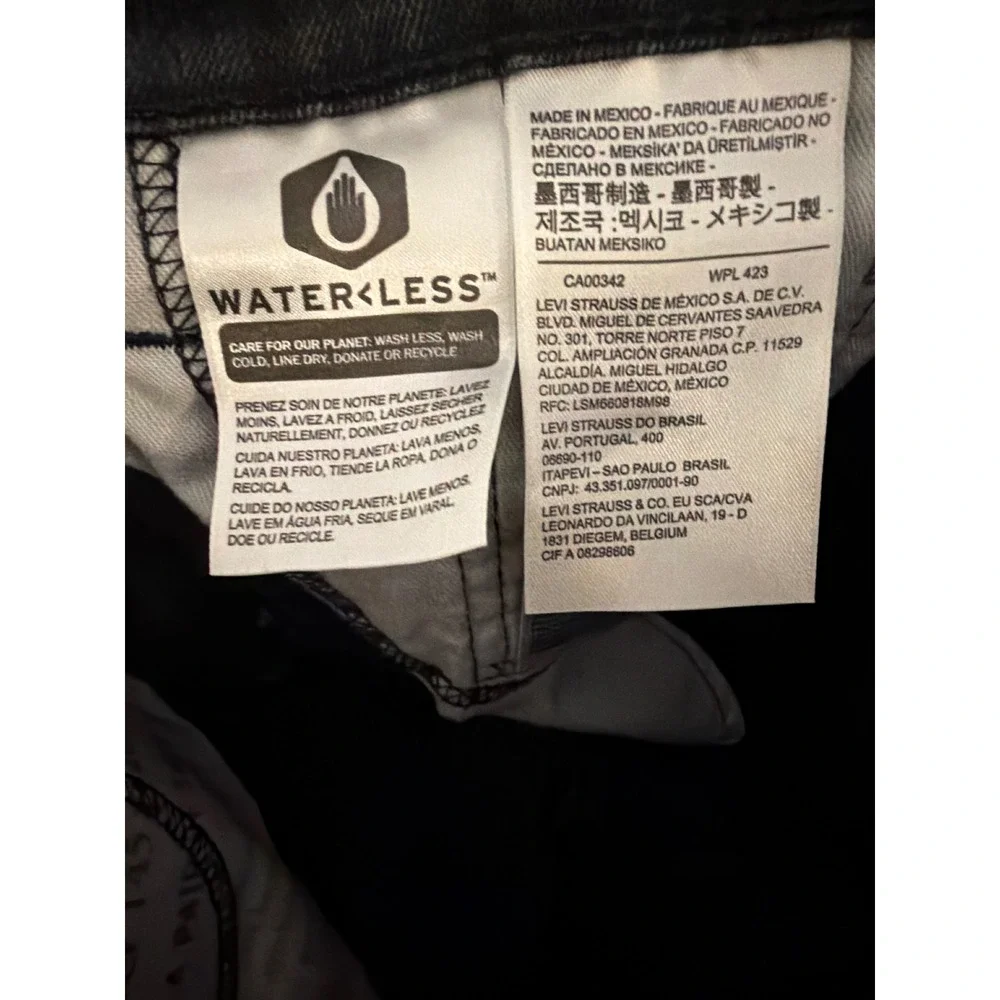 Levi's Jeans Mens 29x32 511 Slim Fit 2 Pack Gray Charcoal Denim Water Less Pants